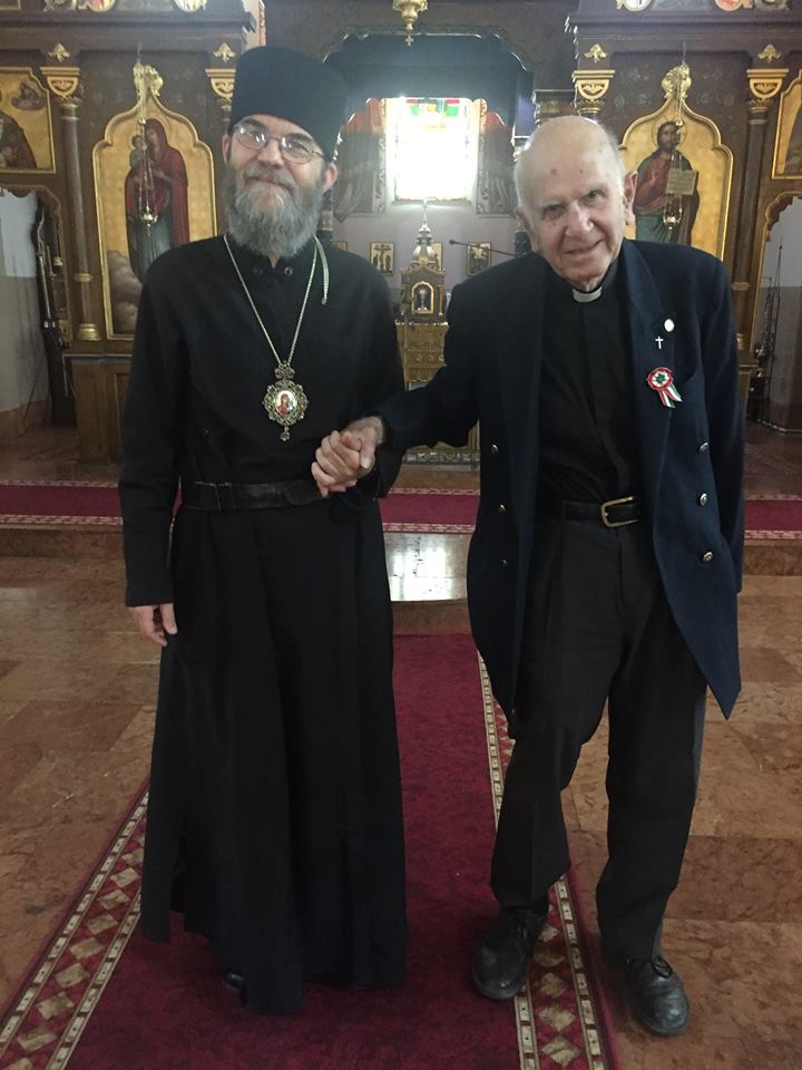 Henry Boulad és Orosz Atanáz a székesegyházban