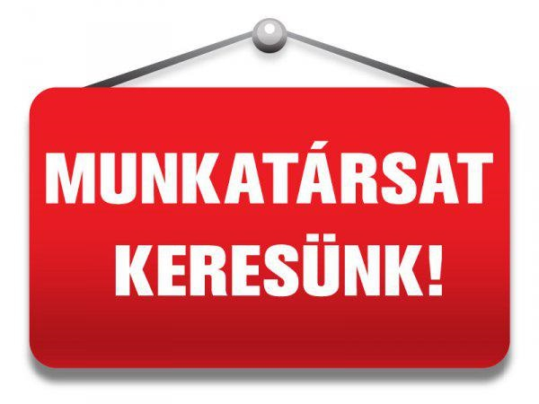 munkatársat keresünk felirat