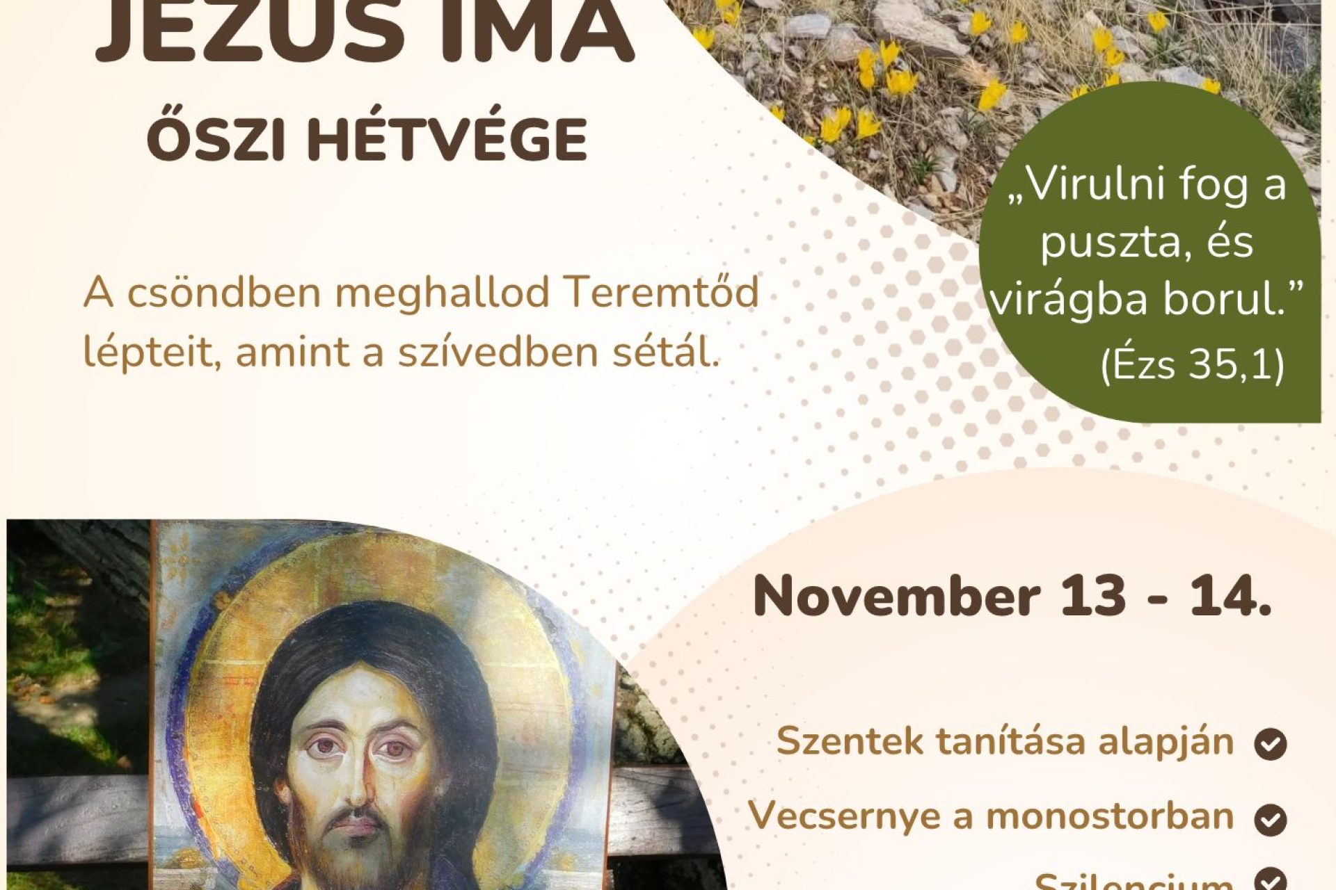 jézus ima hétvége hirdetés